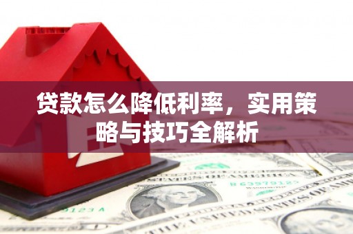 怀化贷款怎么降低利率，实用策略与技巧全解析
