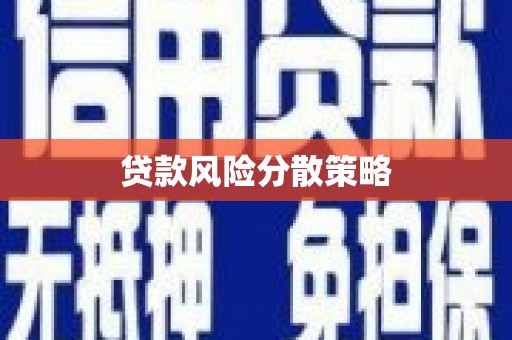 和田县贷款风险分散策略