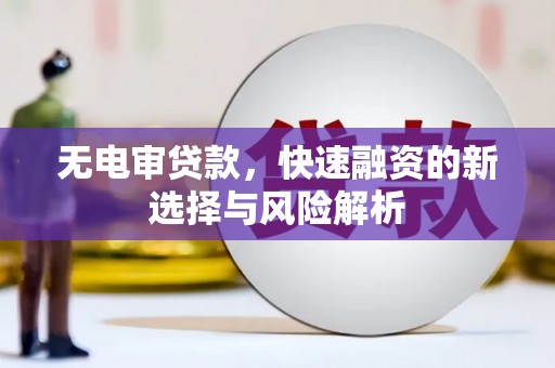 宁洱无电审贷款，快速融资的新选择与风险解析