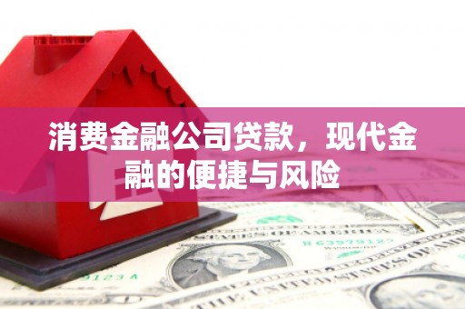 甘谷消费金融公司贷款，现代金融的便捷与风险