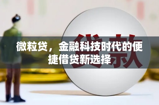 剑川微粒贷，金融科技时代的便捷借贷新选择